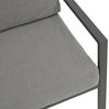 DEGAMO Gartenlounge-Set VANCOUVER 4-teilig, Aluminium anthrazit, Polster grau, wetterfest Bild 4