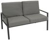 DEGAMO Gartenlounge-Set VANCOUVER 4-teilig, Aluminium anthrazit, Polster grau, wetterfest Bild 3