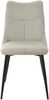 byLIVING Esszimmerstuhl 2er Set Carlo/Webstoff Taupe/Gestell Metall schwarz/Küchenstuhl / 4-Fuß-Stuhl/Polsterstuhl/B 59, H 88, T 47 cm Bild 5
