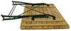 TPFGarden Klapptisch BAD BELZIG aus Robinienholz 70x110 cm, Stahlgestell in Grün pulverbeschichtet, wetterfest | Holz von höchster Qualität Bild 3