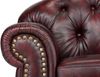 Chesterfield Sessel Hereford antik-rot Echtleder 112x94x96 cm massivum Ledersessel mit Armlehnen englisches Design Wohnzimmer Bild 2