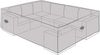 Wetterfeste Schutzhülle Abdeckung L für Gartenmöbel Lounge Set, Polyester grau, 300 x 200 x 75 cm Bild 2