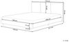 Wasserbett Bouclé ALBI 140 x 200 cm Beige Bild 3