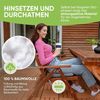 Gräfenstayn Stuhlkissen 4er-Set in 40x40cm und 5cm dicker Polsterung aus 100% Baumwolle, robustes Sitzkissen für Indoor & Outdoor, mit Haltebändern Bild 3