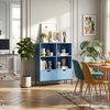 Bücherregal mit 2 Schubladen Colwyn 105x80x40 cm Blau [en. casa] Bild 5
