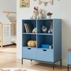 Bücherregal mit 2 Schubladen Colwyn 105x80x40 cm Blau [en. casa] Bild 4