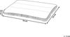 Tierbett ERGANI Samtstoff Orange Bild 3