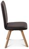 Möbel-Eins GLORIA 2er SET Polsterstühle, Gestell Massivholz braun mit Drehfunktion Echtleder Bild 4