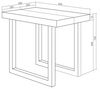 Skraut Home | Ausziehbarertisch | Multifunktionaler ausziehbarer | 300 | Für 14 Gäste | Massivholz Beine | Moderner Stil | Schwarz Bild 5