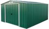 Duramax ECO 10x12 (11. 03 m²) Metallgerätehaus, feuerverzinktes Metall gerätehaus - Geräteschuppen, verstärkte Dachkonstruktion, wartungsfreier und wetterfester Metallschuppen, Grün Bild 1