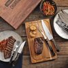Tramontina 'Jumbo' Grillbesteck-Set mit Koffer, 15-teilig, Edelstahl silber / Holz natur Bild 5