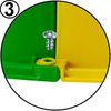 \"Buri Premium Sandkasten aus Kunststoff in verschiedenen Farben 150 x 150 x 20 cm Made in Germany gelb/grün\" Bild 5