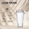 Koziol Superglas Kanne Club Pitcher, Wasserkrug, Karaffe, Kunststoff, Crystal Clear, 1. 5 L, 4687535 Bild 2
