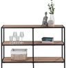 Regal Dylan / 300.001754, Holzwerkstoff, Stahl, Schwarz, Holzfarben, 120 x 80 x 34 cm Bild 5