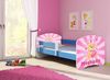 ACMA Kinderbett Jugendbett mit Einer Schublade und Matratze Blau mit Rausfallschutz Lattenrost II 140x70 160x80 180x80 (10 Teddybär, 140x70) Bild 4