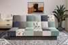 MOEBLO Schlafsofa CYPRUS Patchwork, – Sofa Kippsofa Klappsofa Click-Clack Couch für Wohnzimmer Federkern Sofagarnitur Polstersofa, mit Bettkasten und Schlaffunktion (BxHxT): 192x85x92 cm Bild 3