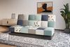 MOEBLO Schlafsofa CYPRUS Patchwork, – Sofa Kippsofa Klappsofa Click-Clack Couch für Wohnzimmer Federkern Sofagarnitur Polstersofa, mit Bettkasten und Schlaffunktion (BxHxT): 192x85x92 cm Bild 4