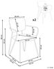 Esszimmerstuhl 2er Set ELKO Creme Bild 3