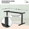 MO Five (Silber) - elektrisch höhenverstellbares Tischgestell (68,5 - 118,5cm) Bild 2