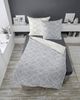 Dormisette Biber Bettwäsche 2tlg grau Silber 65101-08 | Bettwäsche-Set aus 100% Baumwolle | 2 teilige Wende-Bettwäsche 135x200 cm & Kissen 80x80 cm | Geometrisches Muster Bild 4