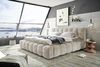 Polsterbett >BEXLEY 9Z< 180x200 cm Liegefläche, Bezug in taupe - 226x103x245cm (BxHxT) Bild 2