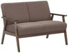 Beliani 'Asnes' 2-Sitzer Sofa Polsterbezug braun Bild 4