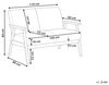 Beliani 'Asnes' 2-Sitzer Sofa Polsterbezug braun Bild 3