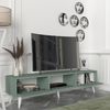 Fernsehschrank Kullila 160x35x40 cm Grün/Weiß [en. casa] Bild 2