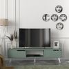 Fernsehschrank Kullila 160x35x40 cm Grün/Weiß [en. casa] Bild 5