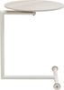 Kare Design Beistelltisch Easy Living, Greige, 46cm Durchmesser, Couchtisch, Travertinstein Optik, Stahlgestell, Modern, Rund, Wohnzimmer Bild 5