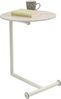 Kare Design Beistelltisch Easy Living, Greige, 46cm Durchmesser, Couchtisch, Travertinstein Optik, Stahlgestell, Modern, Rund, Wohnzimmer Bild 2