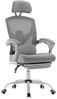 DUMOS Bürostuhl Ergonomisch - EIN Schreibtischstuhl mit Komfortarmlehnen, Ausgestattet mit Einer Bequemen Lendenwirbelstütze und Fußstütze, Office Chair Geeignet für Zuhause, Büro (Grau) Bild 4