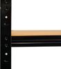 shelfplaza BLACK 200x70x60 cm Schwerlastregal in schwarz mit 4 Böden und 175 kg Traglast pro Boden Bild 4