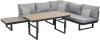 Greemotion 'San Jose' Loungegruppe, Aluminium/Teakholz/Polyester, grau