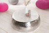 riess-ambiente Couchtisch ORIENT Ø80cm silber (Einzelartikel, 1-St), Wohnzimmer · Metall · rund · Hammerschlag Design · handmade Bild 4