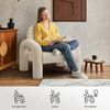 Makika Loungesessel Einzelsofa Lia aus Bouclé in Weiß Bild 5