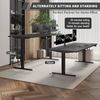 JUMMICO Schreibtisch höhenverstellbar mit 4 Memory-Funktionen, Schwarz, 180x80 cm Bild 3