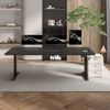 JUMMICO Schreibtisch höhenverstellbar mit 4 Memory-Funktionen, Schwarz, 180x80 cm Bild 2