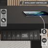 JUMMICO Schreibtisch höhenverstellbar mit 4 Memory-Funktionen, Schwarz, 180x80 cm Bild 4