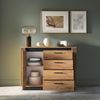 Lomadox Kommode URBANIA-131, Sideboard Anrichte Schrank 115 cm breit modern in Eiche mit schwarz Bild 5