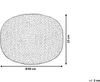 Pouf hellblau ⌀ 40 cm CONRAD Bild 3