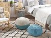 Pouf hellblau ⌀ 40 cm CONRAD Bild 2