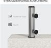 Outsunny Schirmhalter 25kg Sonnenschirmständer für Ø 32/38/48 mm Stange, für Stöcke bis Ø 48 mm, Sonnenschirmfuß, 1 tlg, Ständer für Halbrund Sonnenschirm Bild 4
