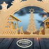 Weigla LED Schwibbogen Weihnachtsmarkt, Lichterbogen aus Holz, NATUR, Made in Germany (1-tlg), Erzgebirge garantiert, Weihnachtsdeko Innen, Weihnachtsbeleuchtung Bild 4