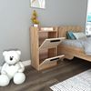 Hanah Home Elegant Nightstand, Atlantic Pine & Beige, 45 x 79.4 x 29.6 cm | 100% Melamine Coated Particle Board, 18 mm Thick | Stylish Storage for Modern Bedrooms Bild 4