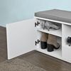Sitzbank mit Sitzkissen,Schuhschrank,Garderobenbank,FSR37-W Bild 5