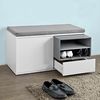 Sitzbank mit Sitzkissen,Schuhschrank,Garderobenbank,FSR37-W Bild 4