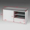 Sitzbank mit Sitzkissen,Schuhschrank,Garderobenbank,FSR37-W Bild 3