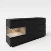 MINECRAFT - Sideboard mit 5 Schubladen, 1 Tür und Konsolenfach, Kommode, Gaming Möbel mit dunklem Design und Beleuchtung Bild 3