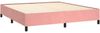 vidaXL Boxspringbett mit Matratze Rosa 180x200 cm Samt 3129350 Bild 4